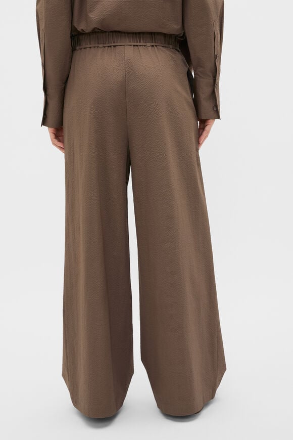 Textured Wide Leg Pant  Chestnut  hi-res