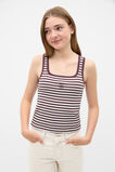 Striped Logo Tank  Mulberry  hi-res