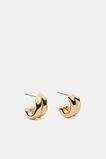 Double Illusion Hoop  Gold  hi-res