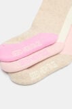 Sport Contrast Sock 3 Pack  Pink Multi  hi-res
