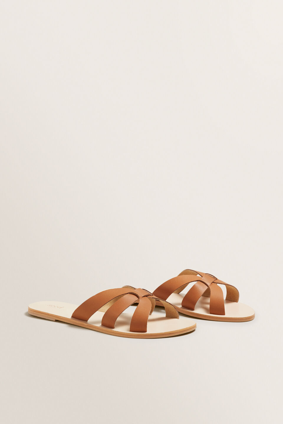 Emma Leather Slide  