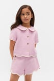 Scallop Tweed Jacket  Candy Pink  hi-res