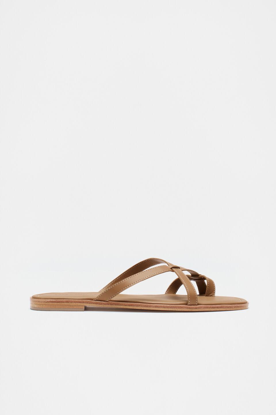 Clara Flat Slide  Caramel