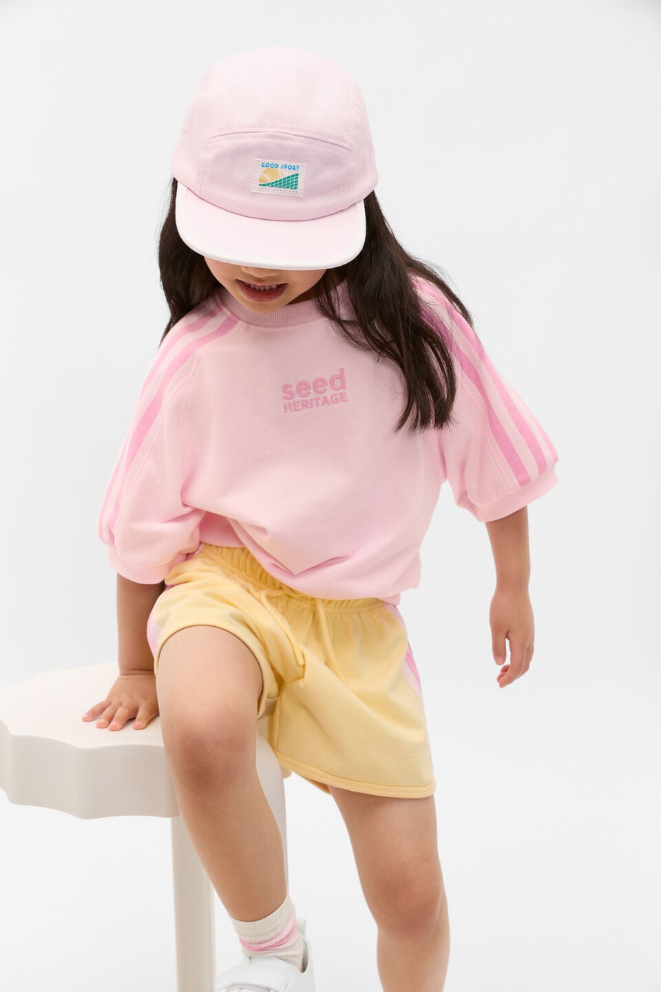 5 Panel Cap  Pink Lemonade