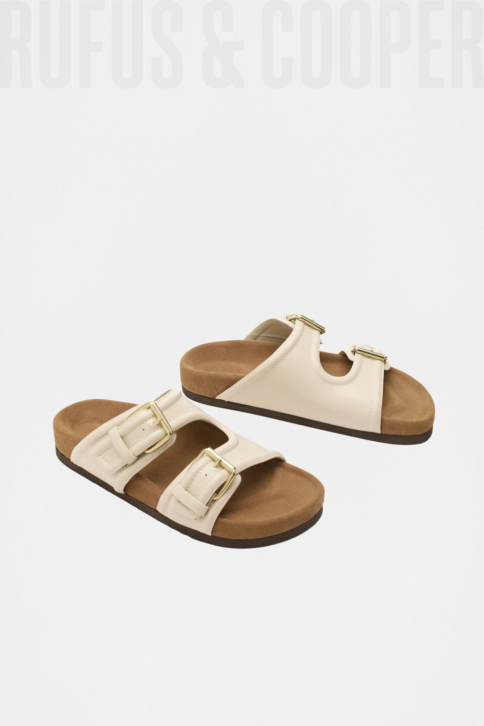 Harper Buckle Slide  Stone