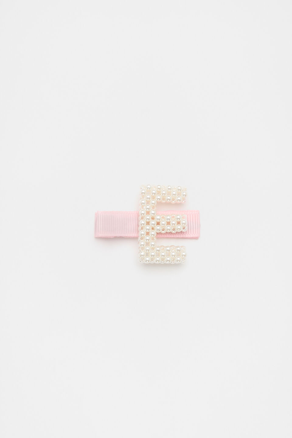 Initial Pearl Duck Clip  E