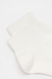 Cushioned Logo Ankle Sock  Cream Navy  hi-res
