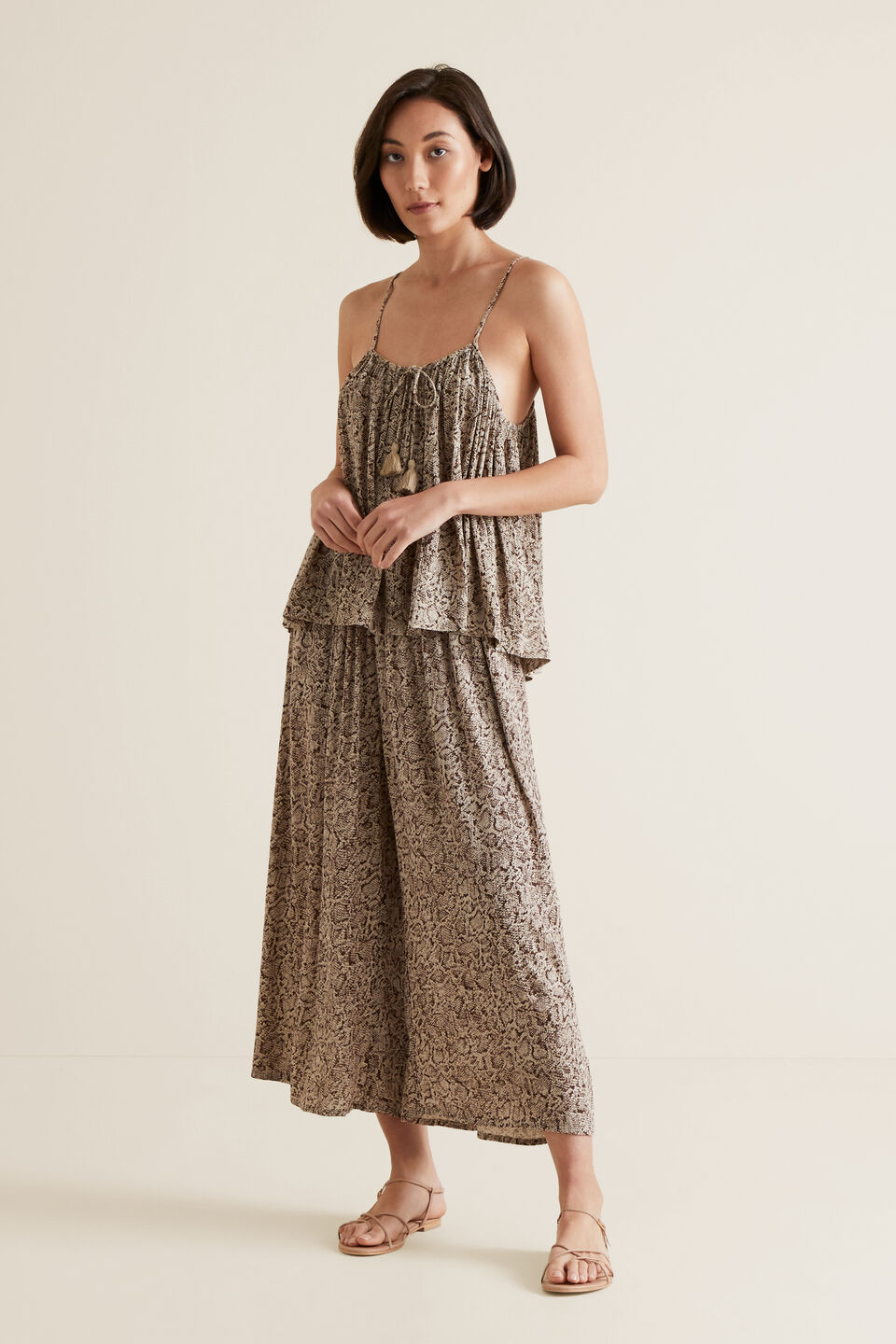 Gathered Tie Cami  
