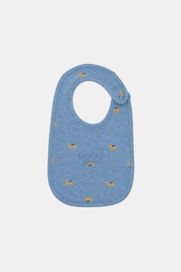 Logo Croissant Bib  Navy Marle  hi-res