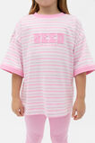 Stripe Logo Tee  Multi  hi-res
