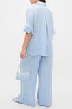 Textured Satin Collared Popover  Arctic Blue  hi-res