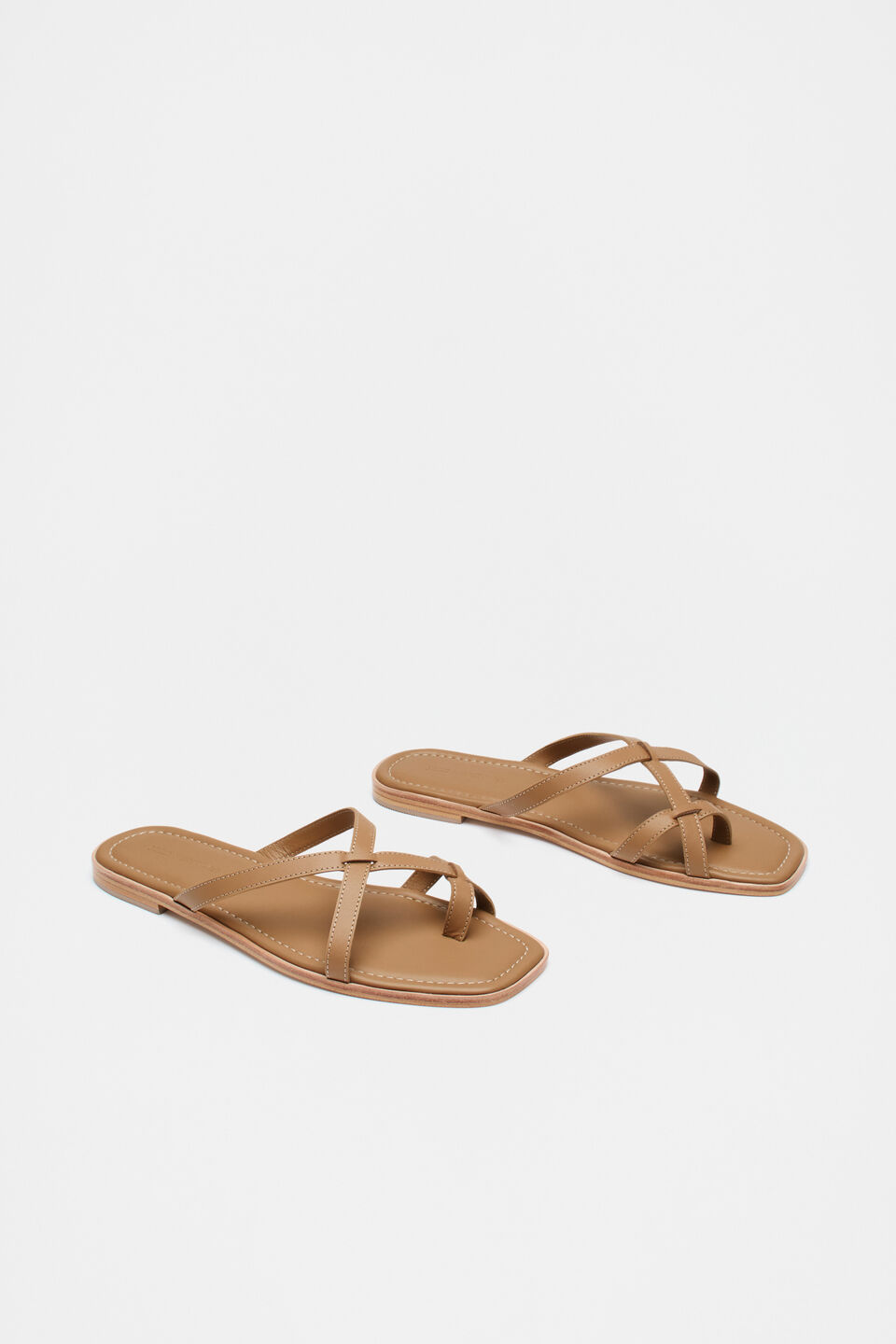 Clara Flat Slide  Caramel