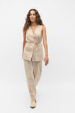 Pinstripe Vest  Latte Pinstripe  hi-res