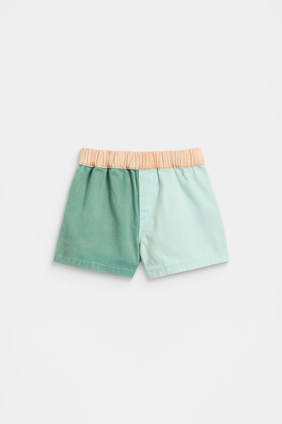 Colourblock Denim Short  Multi  hi-res