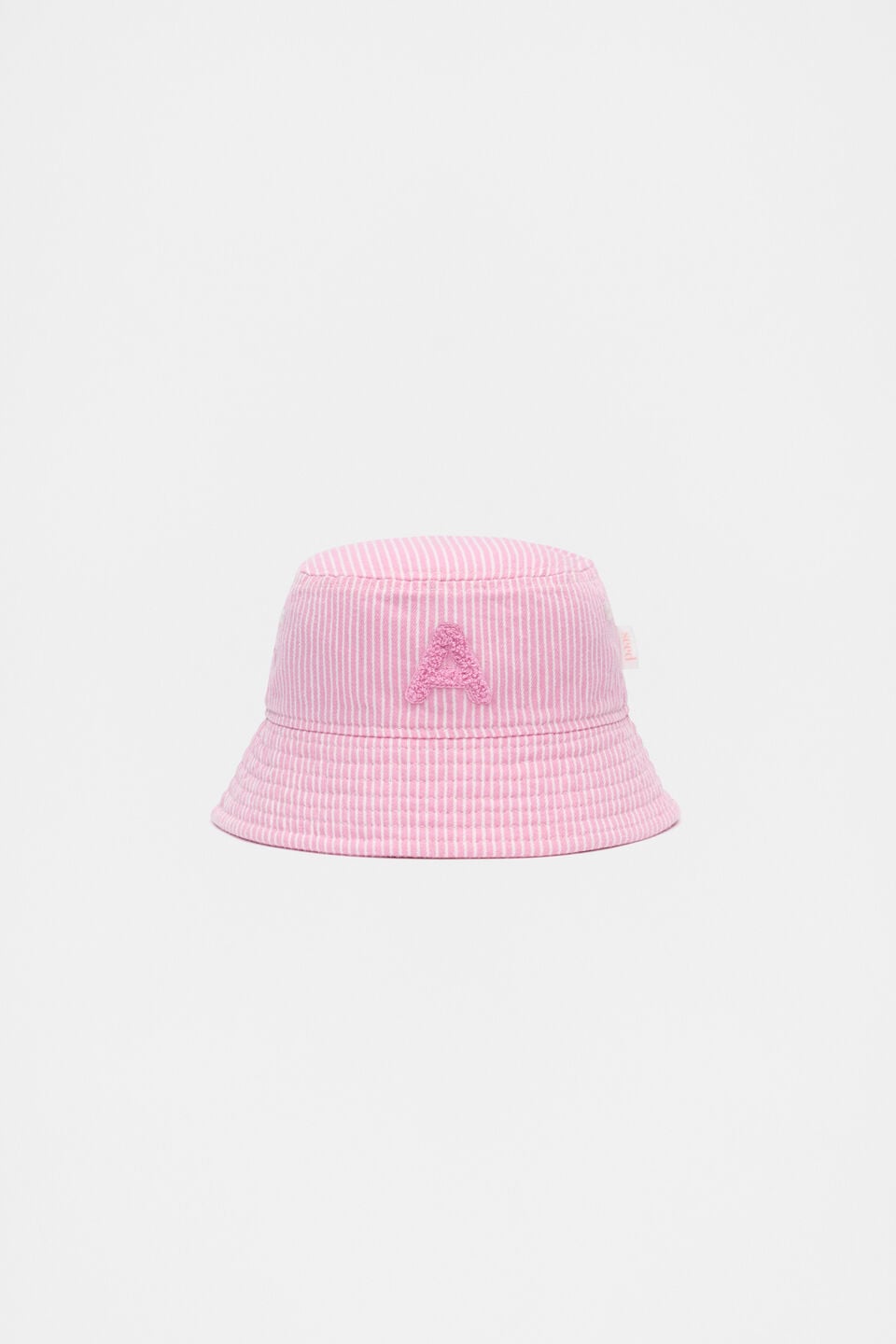 Pink Mini Initial Bucket Hat  A