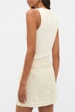 Tile Embroidery Skirt  Coconut Cream  hi-res