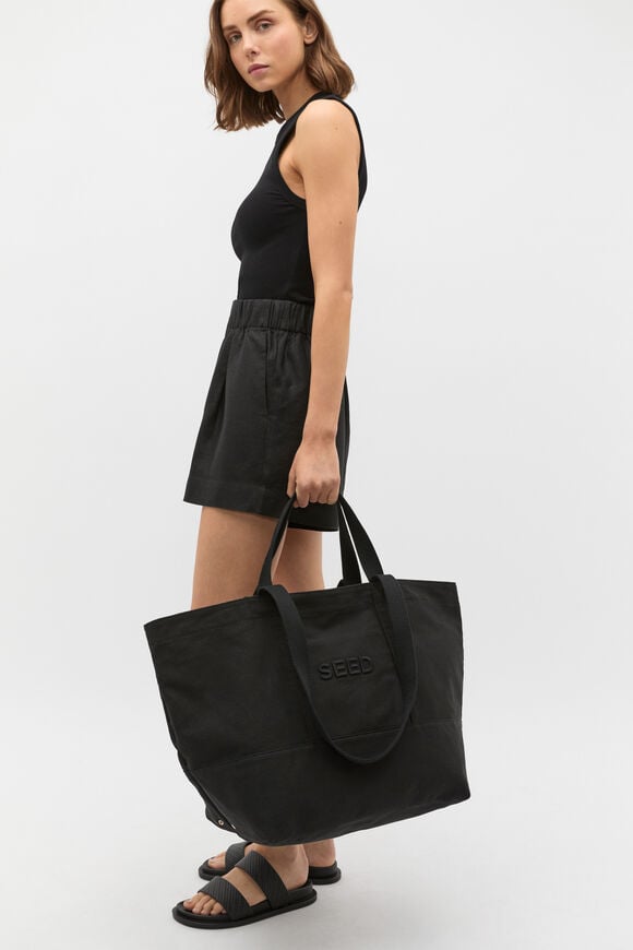 Seed Overnight Tote  Black  hi-res