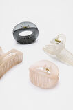 Curved Hair Claw Pack  Oat  hi-res