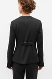 Wool Blend Tailored Jacket  Black  hi-res