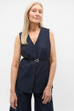 Belted Vest  Twilight Blue  hi-res