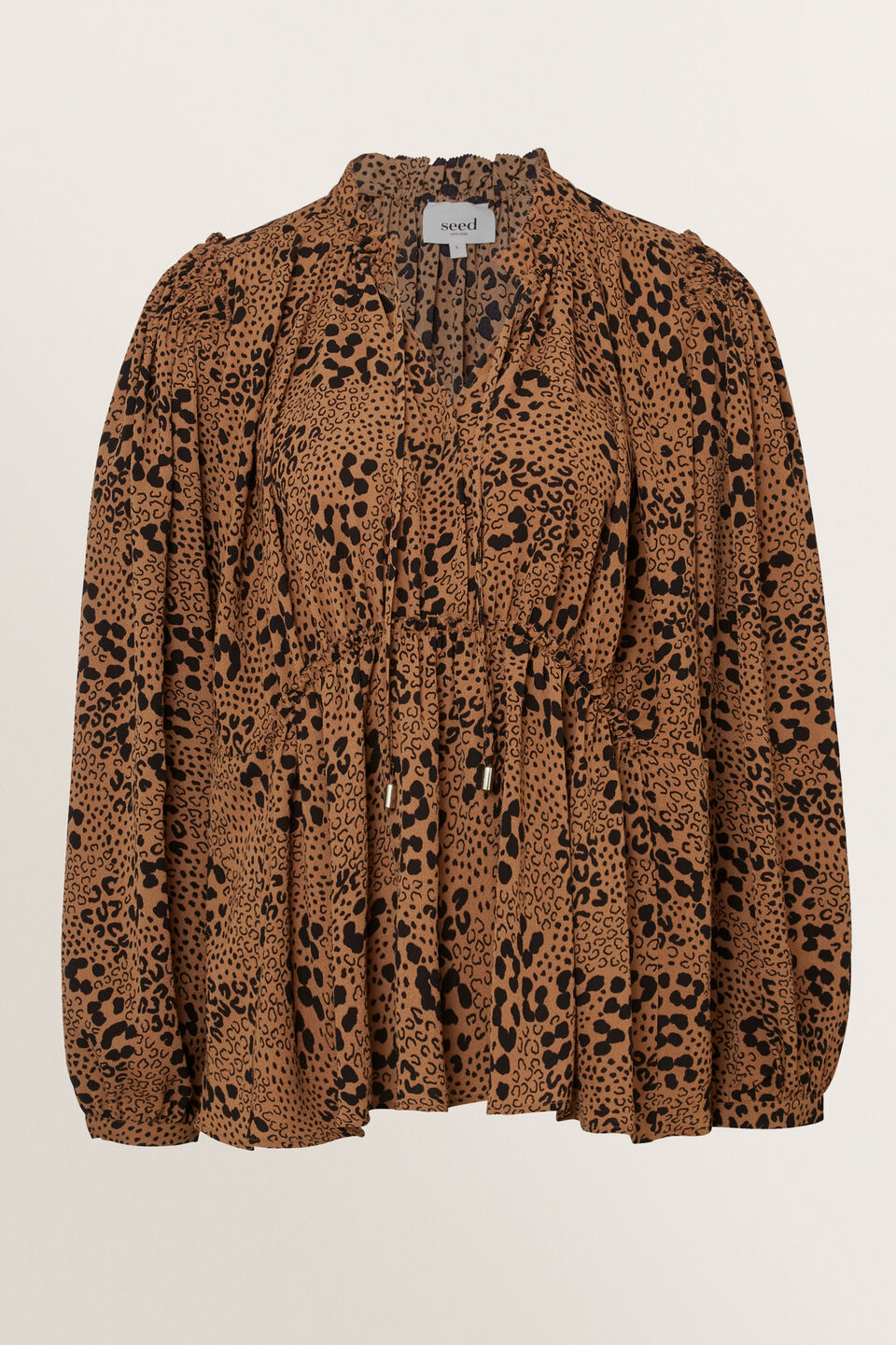 Animal Frill Blouse  