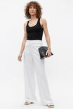 Rib Knit Scoop Neck Tank  Black  hi-res