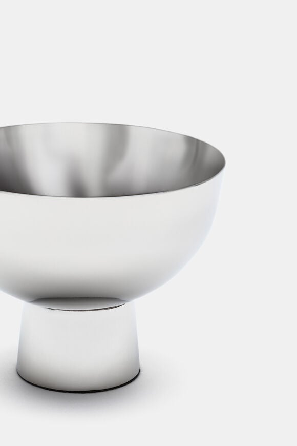 Noa Footed Bowl Small  Silver  hi-res