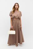 Poplin Bubble Top  Nutmeg  hi-res