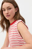 Stripe Logo Dress  Strawberry Red  hi-res