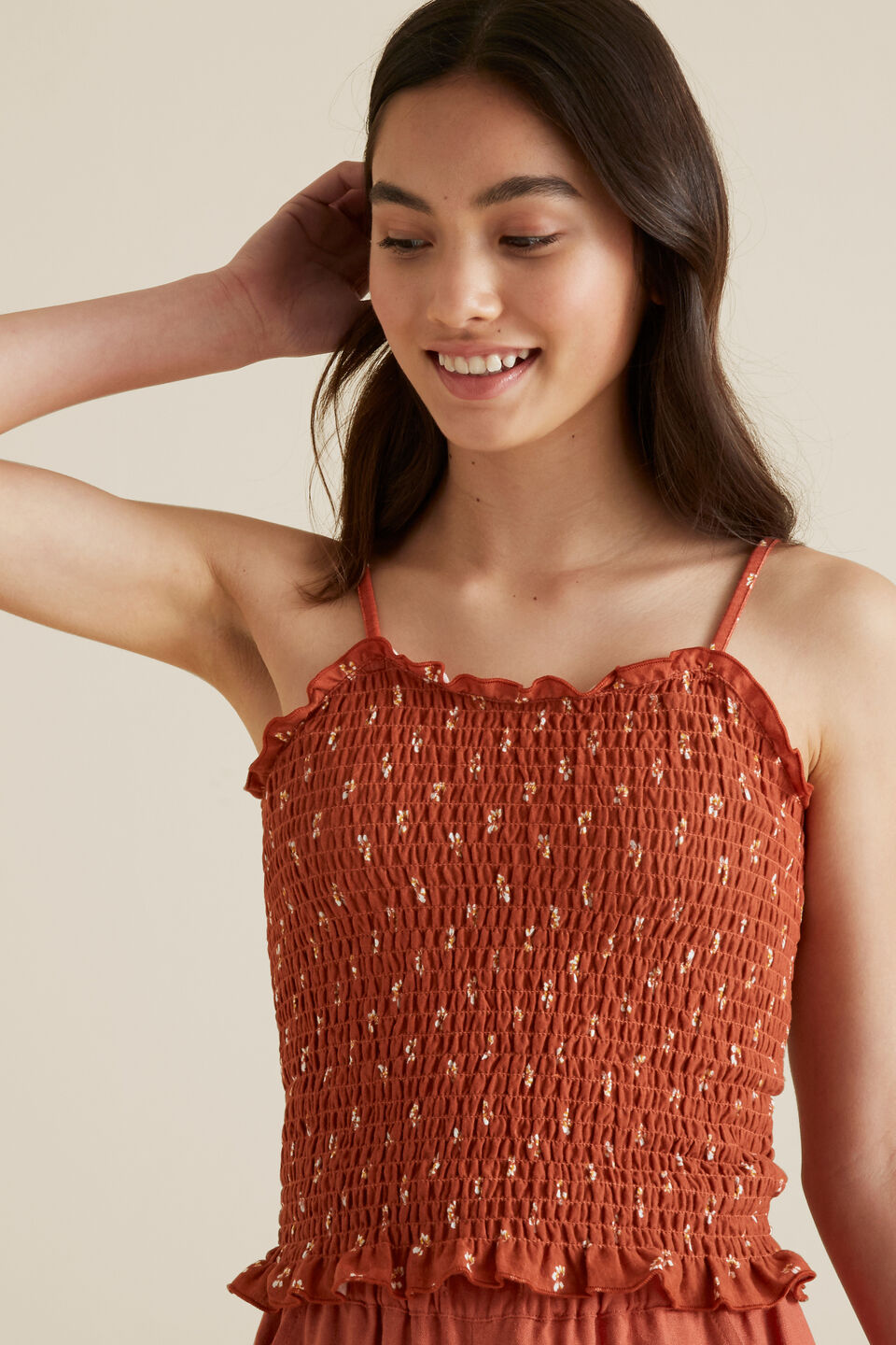 Shirred Cami  