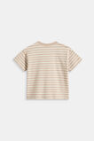 Core Stripe Logo Tee  Milk Tea  hi-res