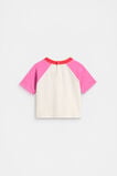Colourblock Logo Tee  Wild Berry  hi-res