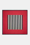 Large Scale Printed Headscarf  Chilli Red Multi  hi-res