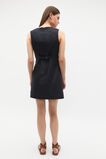 Linen Structured Shift Dress  Twilight Blue  hi-res