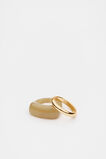 Rounded Resin Ring Set  Iced Latte  hi-res