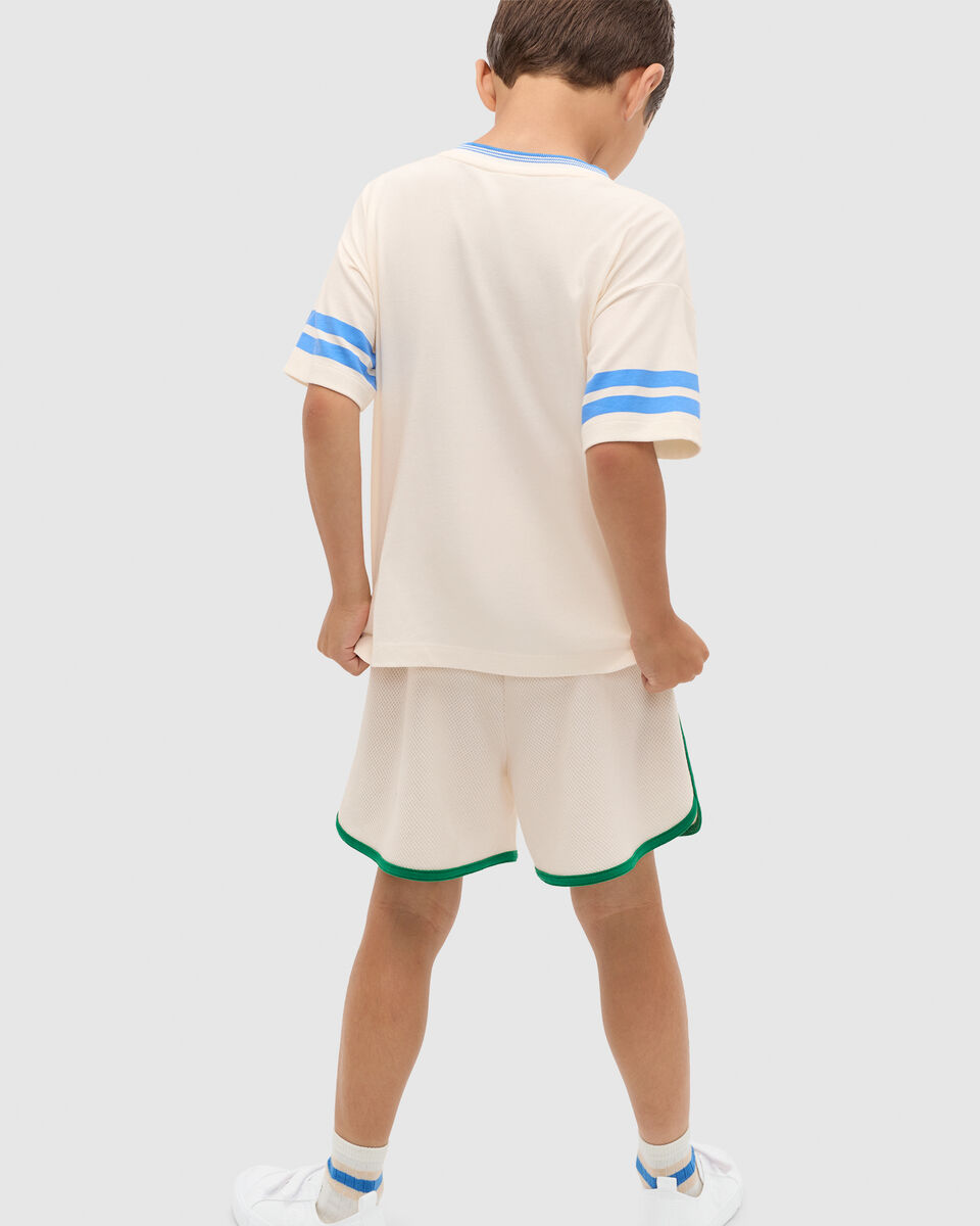 Sports Stripe Logo Tee  Classic Cream