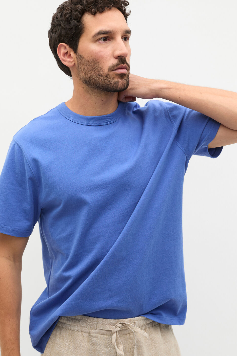 Crew Tee  Cobalt