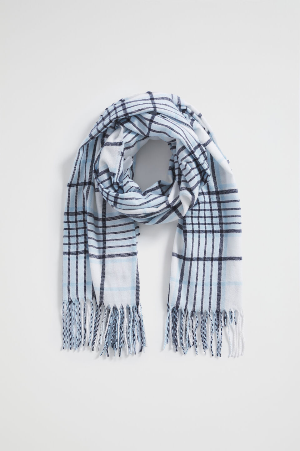 Check Woven Scarf  Capri Multi