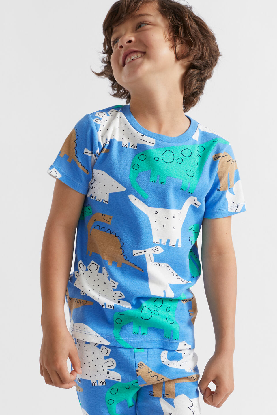 Dino Yardage Pyjama  Harbour Blue