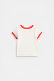 Core Rib Logo Tee  Strawberry Red  hi-res