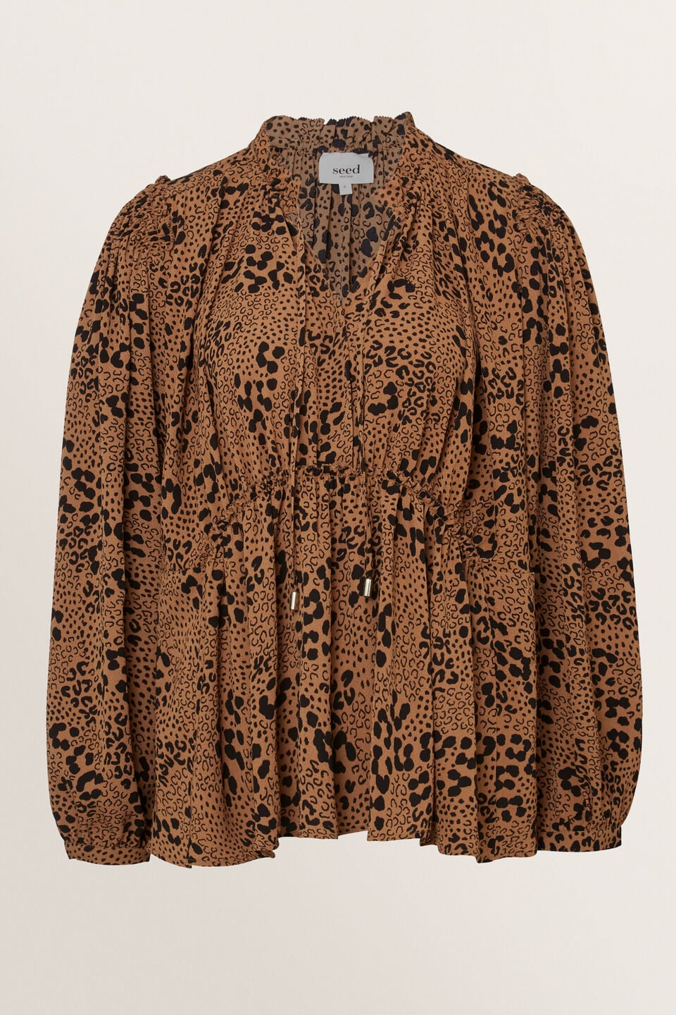 Animal Frill Blouse  
