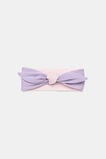 Colour Block Fabric Headband  Lilac Multi  hi-res
