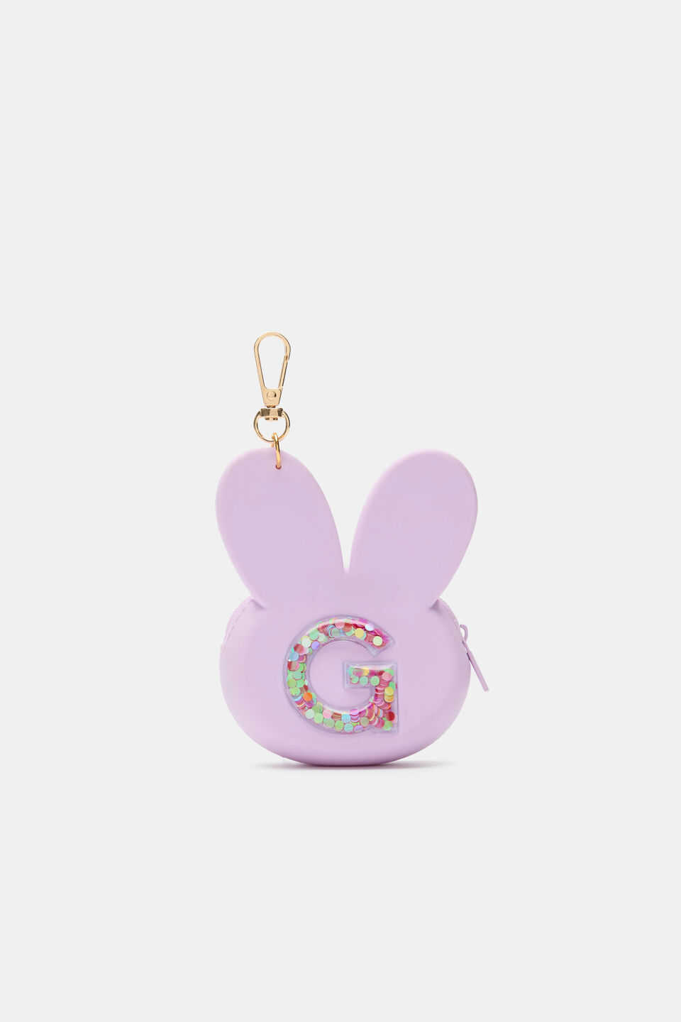 Bunny Silicone Initial Keyring  G