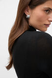 Square Hoop Earring  Silver  hi-res