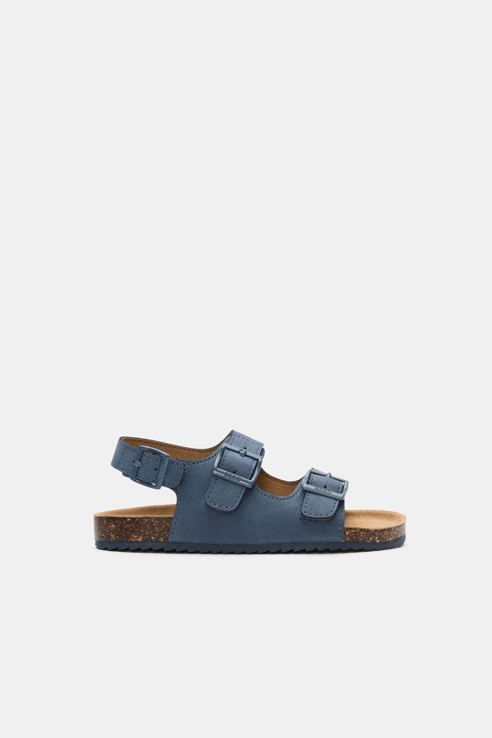 Classic Buckle Sandal  Washed Navy