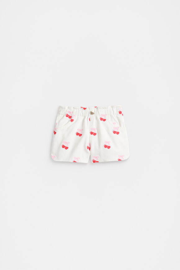 Embroidered Denim Short  Canvas  hi-res
