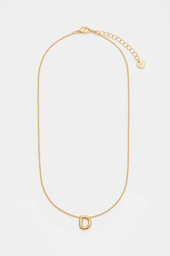 Bubble Letter Necklace  D  hi-res