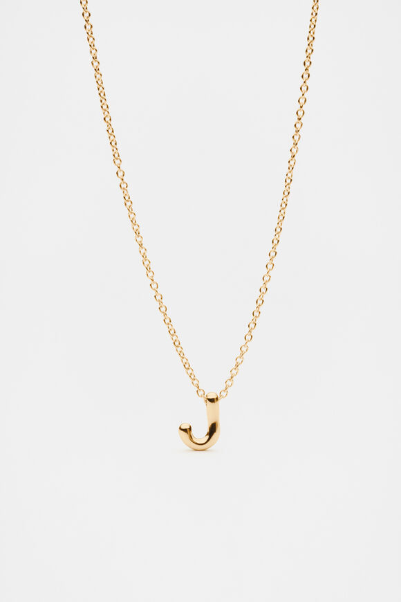 Bubble Letter Necklace  J  hi-res