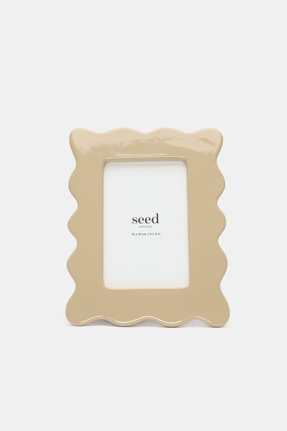 Theo Medium Photo Frame  Cashew Cream  hi-res