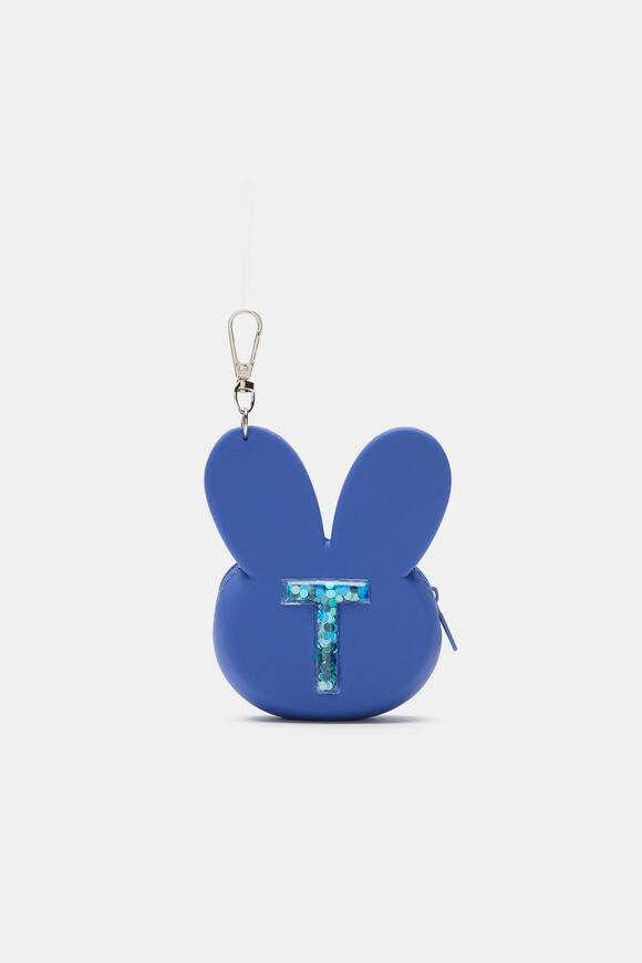 Bunny Silicone Initial Keyring  T  hi-res